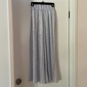 NWT Blue and White Flowy Pants